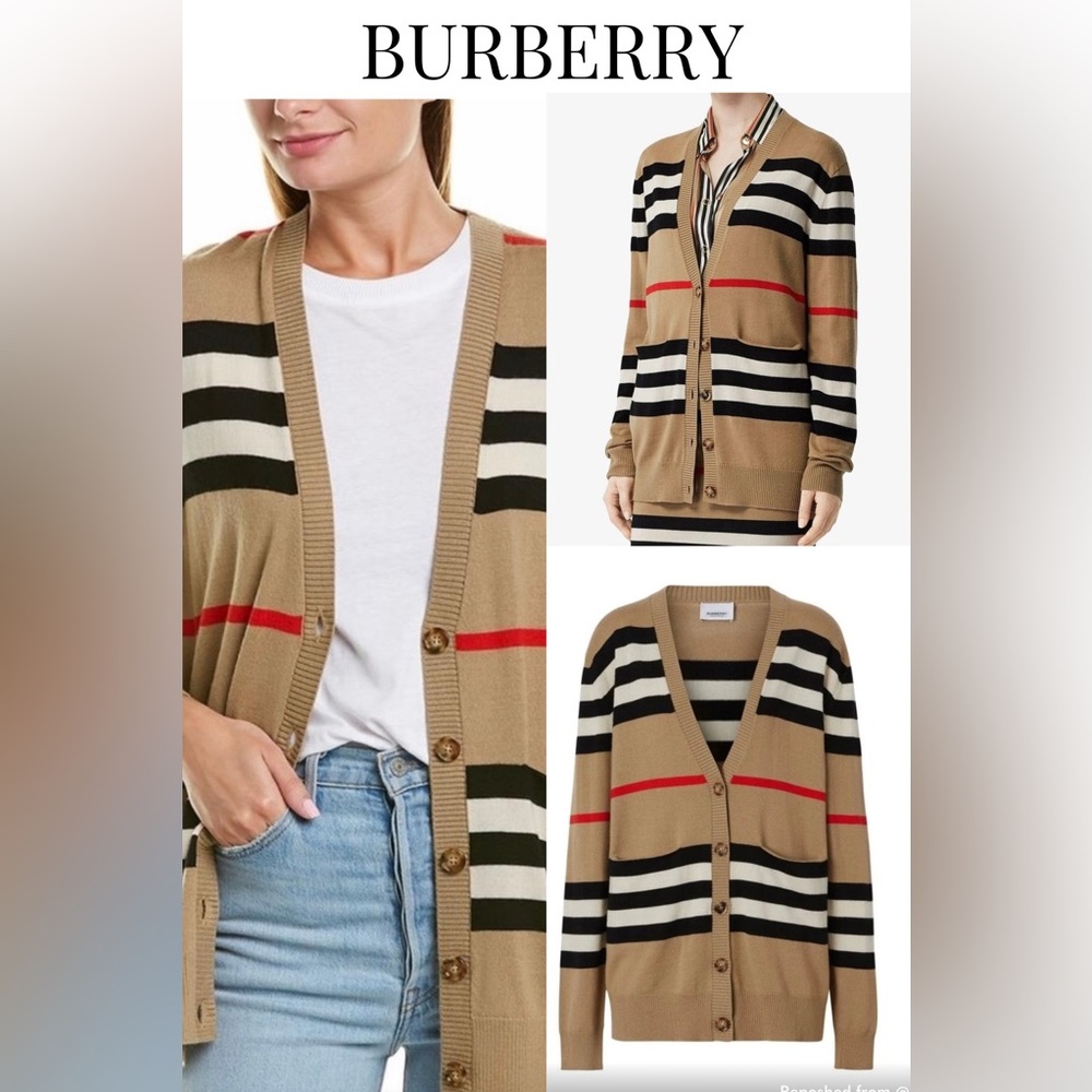 BURBERRY | Striped Cardigan | S